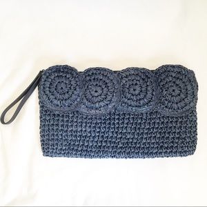 Talbots Woven Straw Spring Summer Clutch/Purse